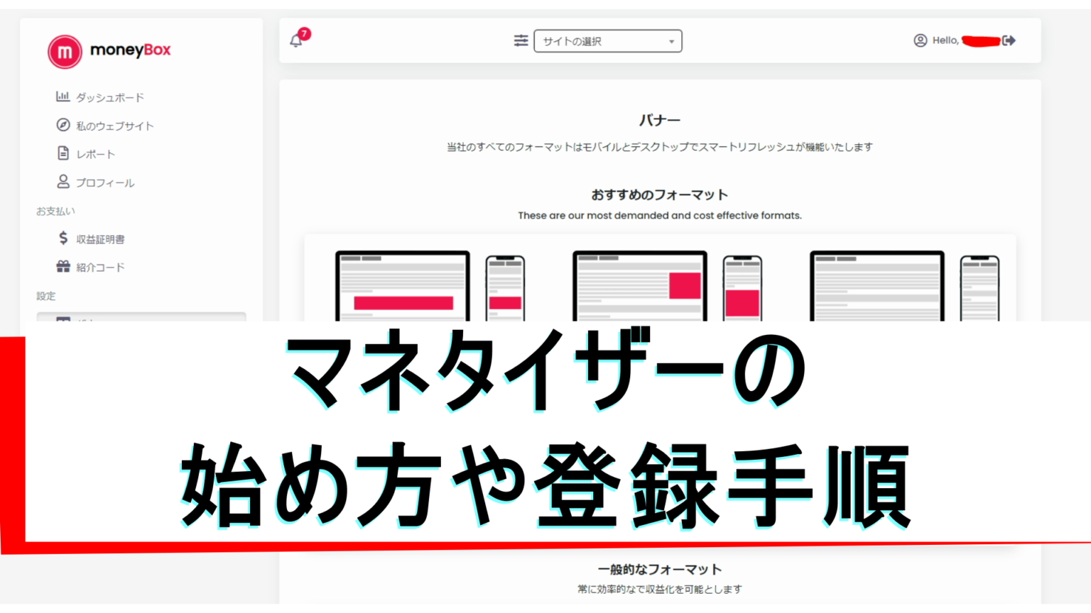 The Moneytizer マネタイザー広告の始め方や審査 登録手順を解説 CMP